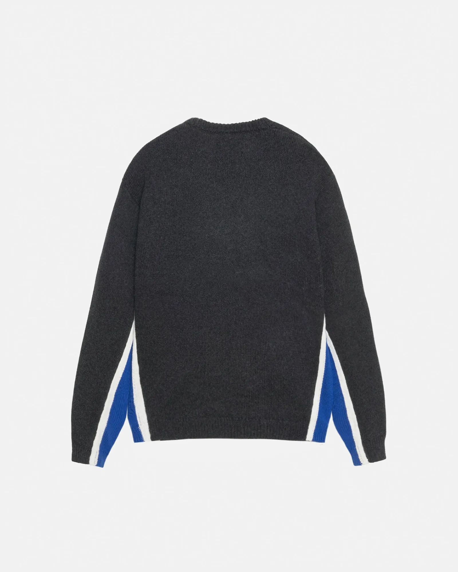Knits>Stüssy CONTRAST STRIPE CREW Charcoal
