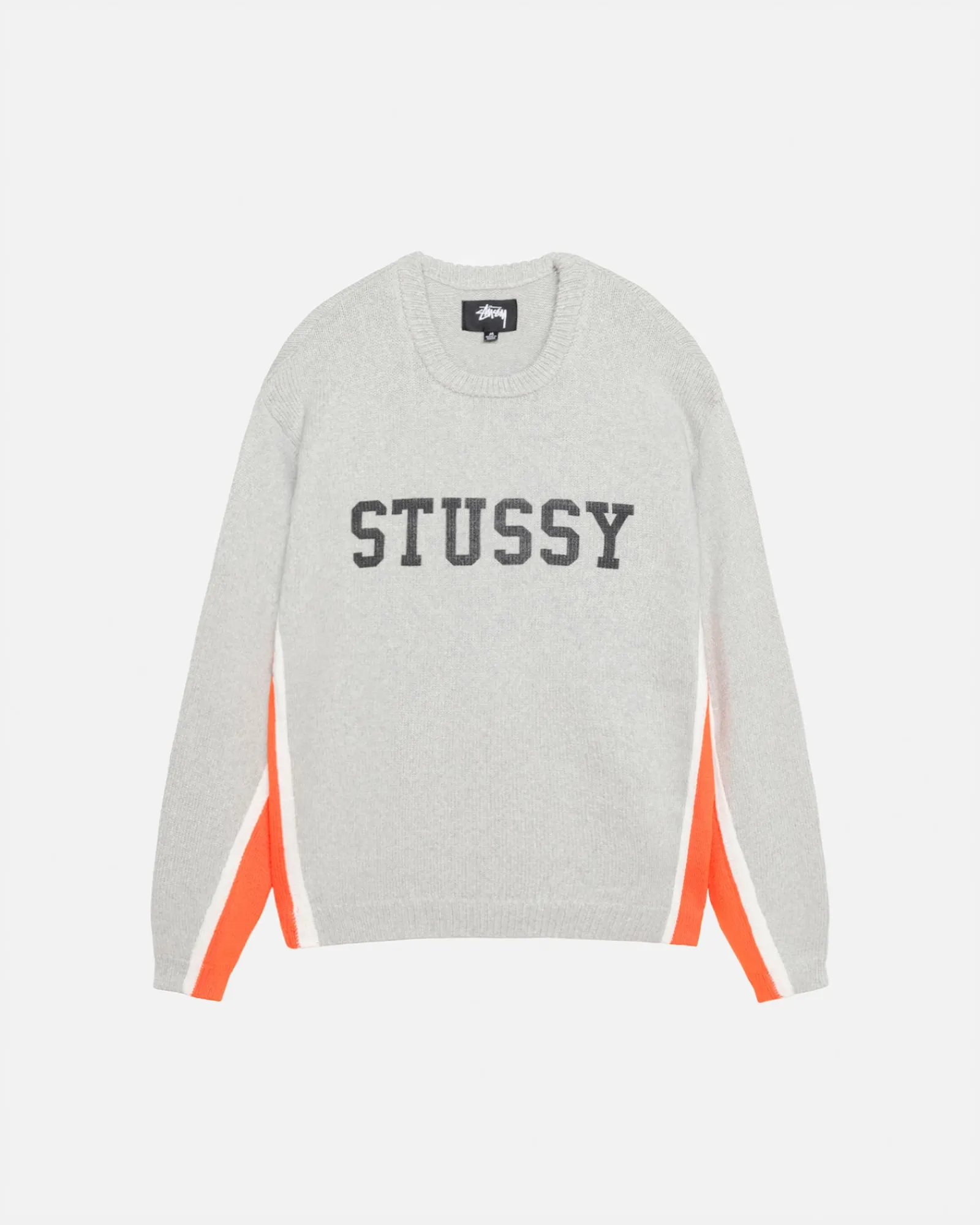 Knits>Stüssy CONTRAST STRIPE CREW Heather