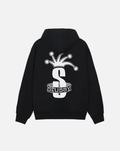 Hoodies>Stüssy CROWN BAND ZIP HOODIE Black