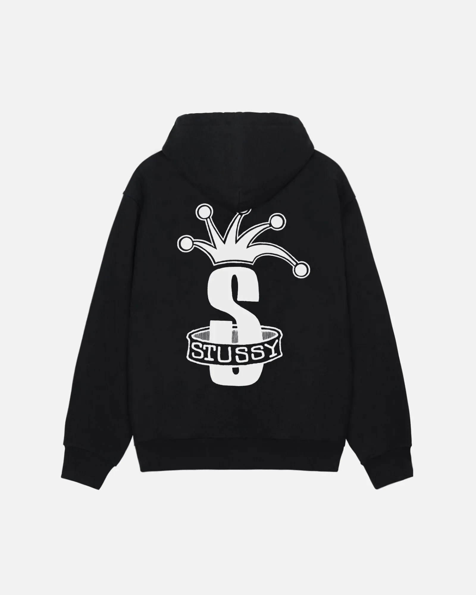 Hoodies>Stüssy CROWN BAND ZIP HOODIE Black
