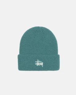 Headwear>Stüssy CUFF BEANIE BASIC Sea Green