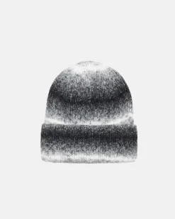 Headwear>Stüssy CUFF BEANIE KNIT STRIPE Black