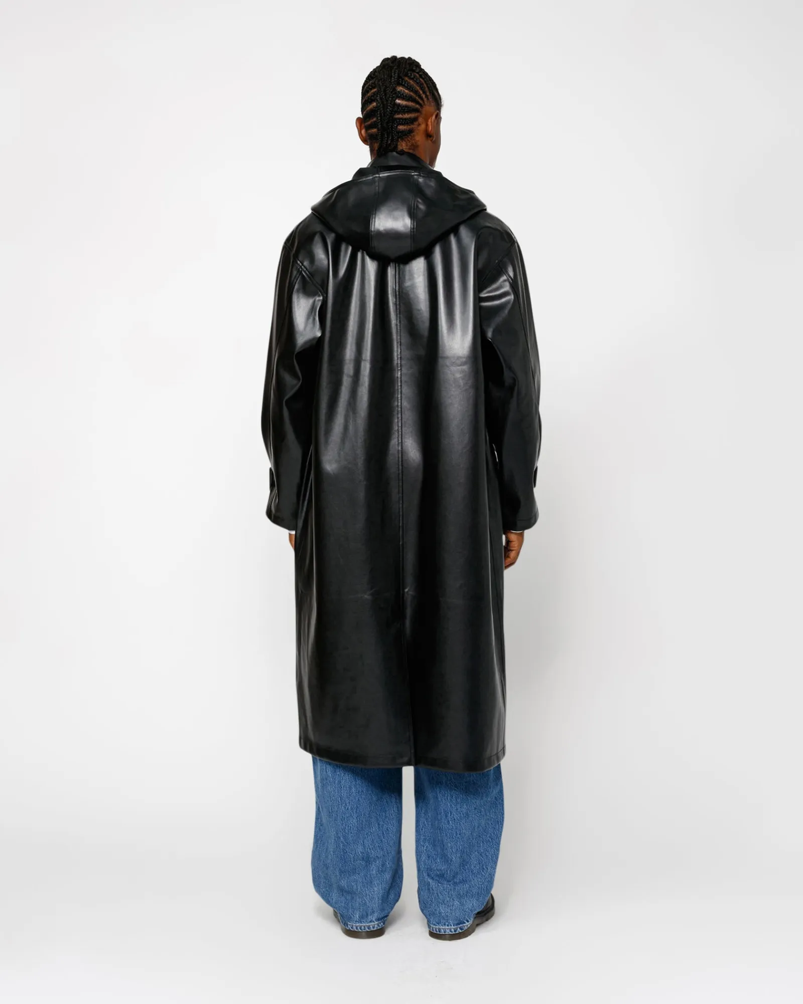 Outerwear>Stüssy DOUBLE BREASTED TRENCH Black