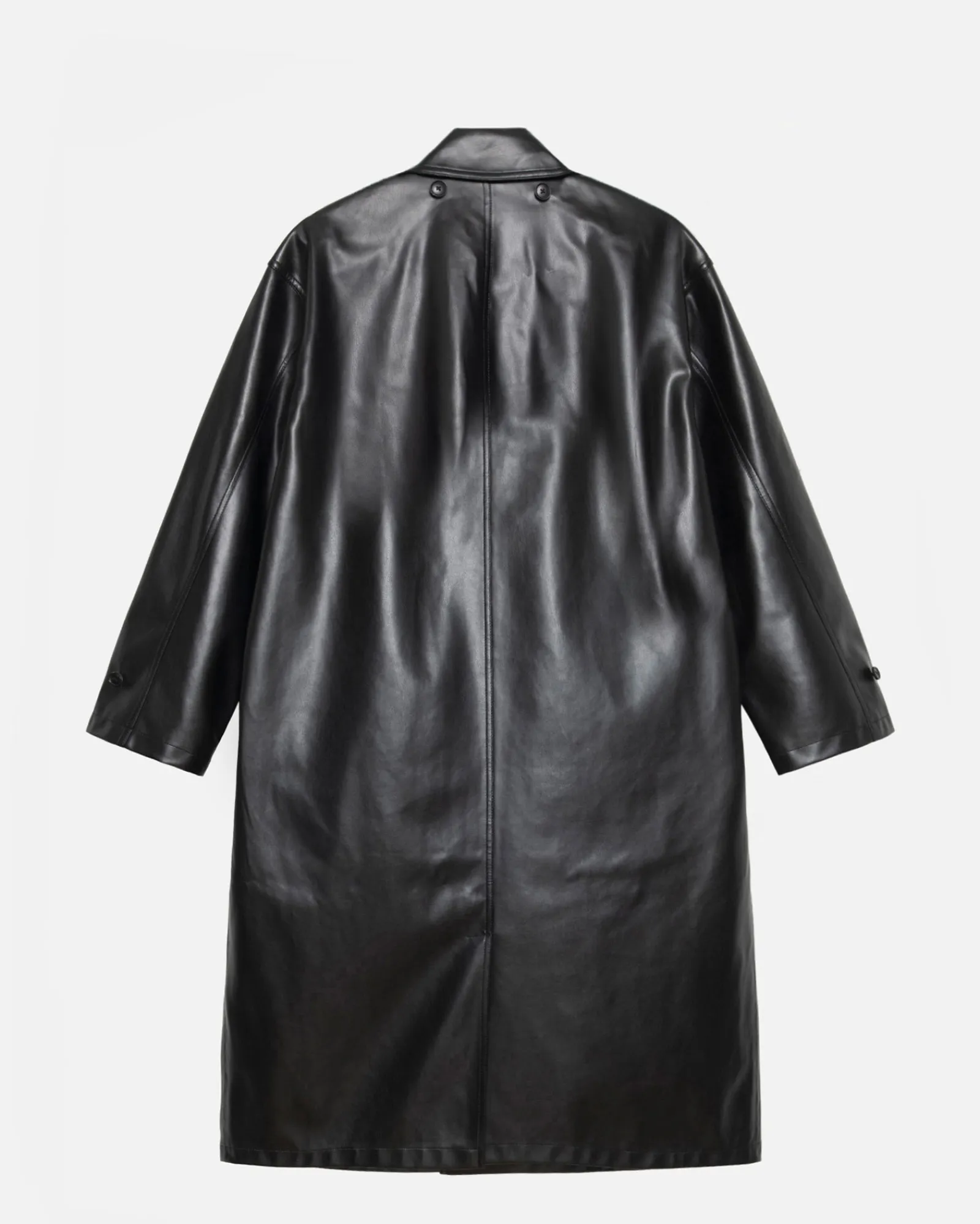 Outerwear>Stüssy DOUBLE BREASTED TRENCH Black