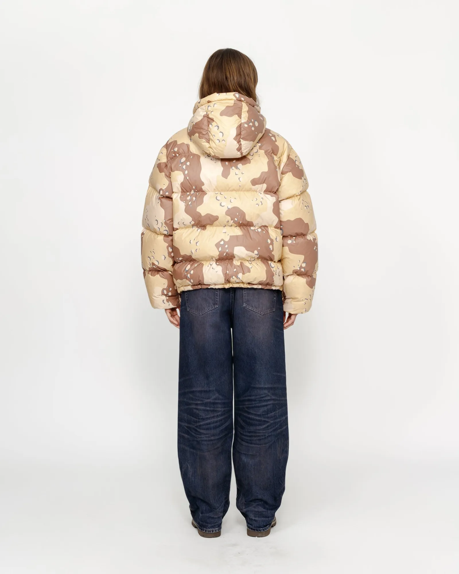 Outerwear>Stüssy DOWN PARKA CAMO RIPSTOP Khaki
