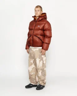 Outerwear>Stüssy DOWN PARKA MICRO RIPSTOP Brick