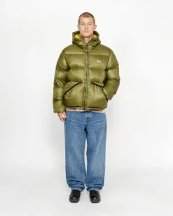 Outerwear>Stüssy DOWN PARKA MICRO RIPSTOP Olive