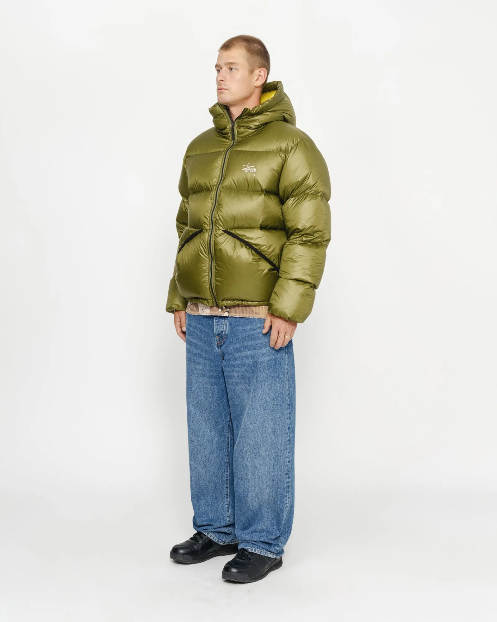 Outerwear>Stüssy DOWN PARKA MICRO RIPSTOP Olive