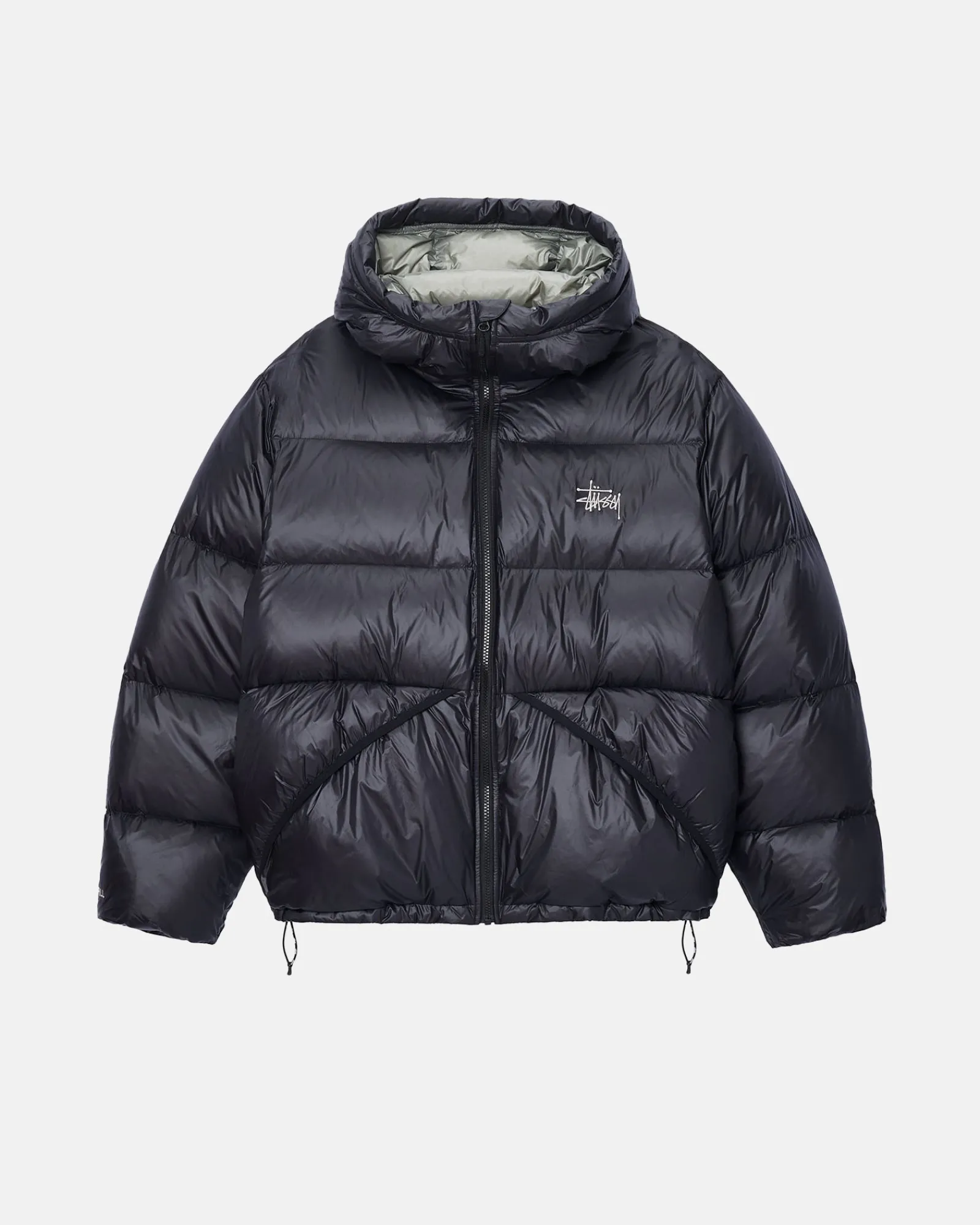 Outerwear>Stüssy DOWN PARKA MICRO RIPSTOP Phantom Black