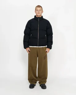 Outerwear>Stüssy DOWN PUFFER NYLON Black