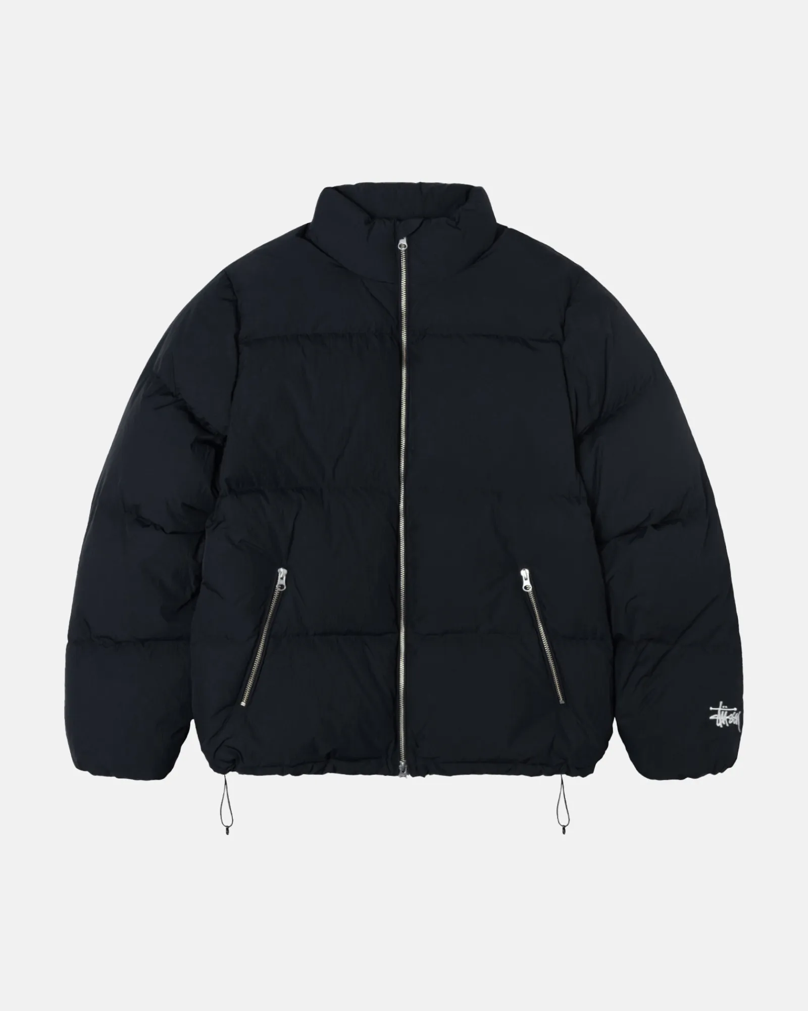 Outerwear>Stüssy DOWN PUFFER NYLON Black
