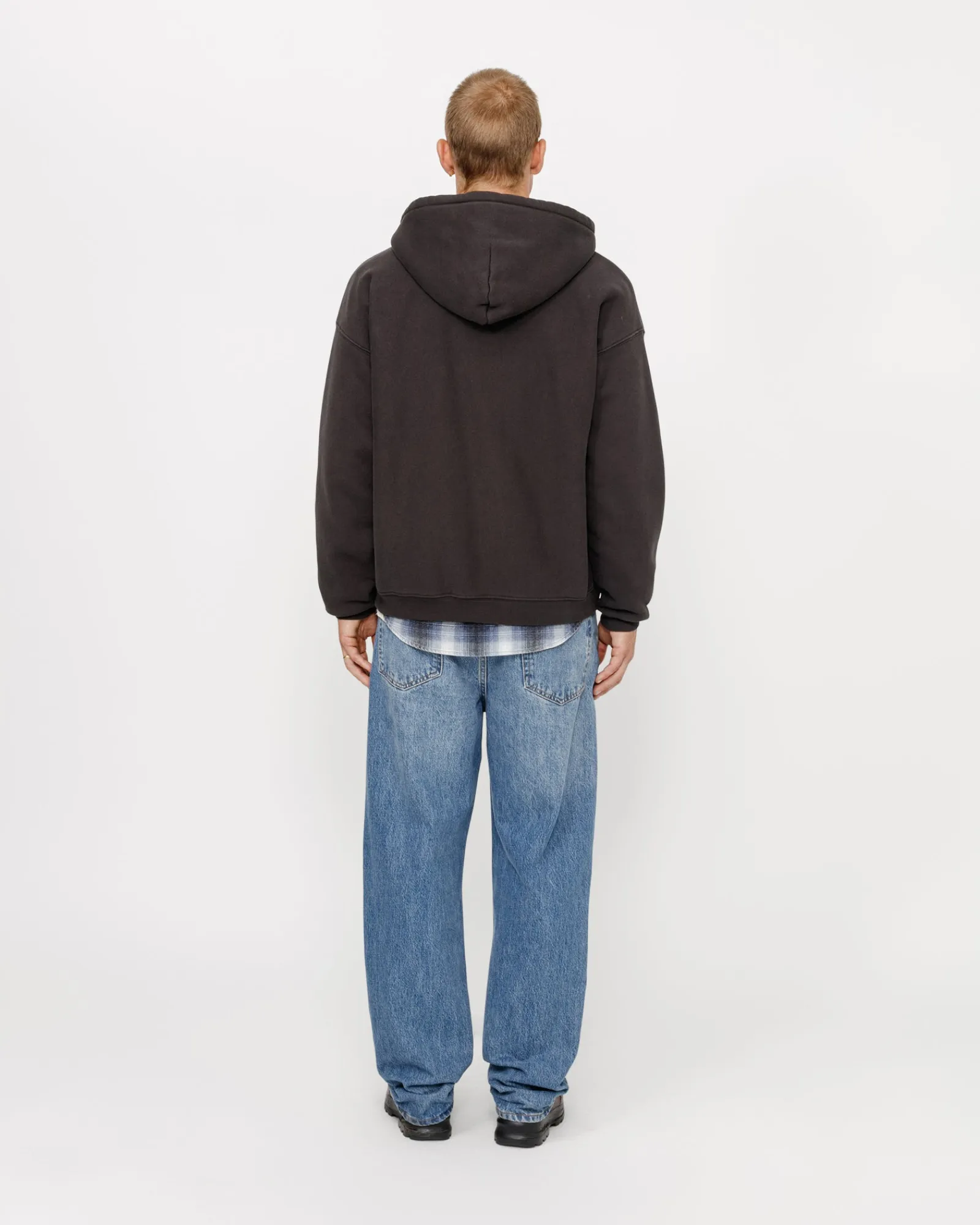 Hoodies>Stüssy FADED GRAPHIC ZIP HOODIE Washed Black