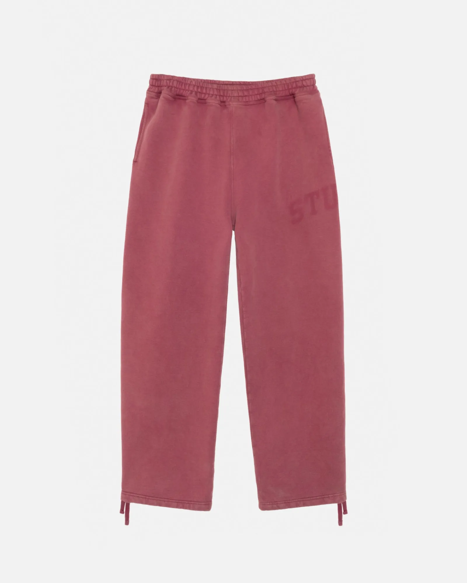 Pants>Stüssy FLEECE PANT FADED GRAPHIC Burgundy