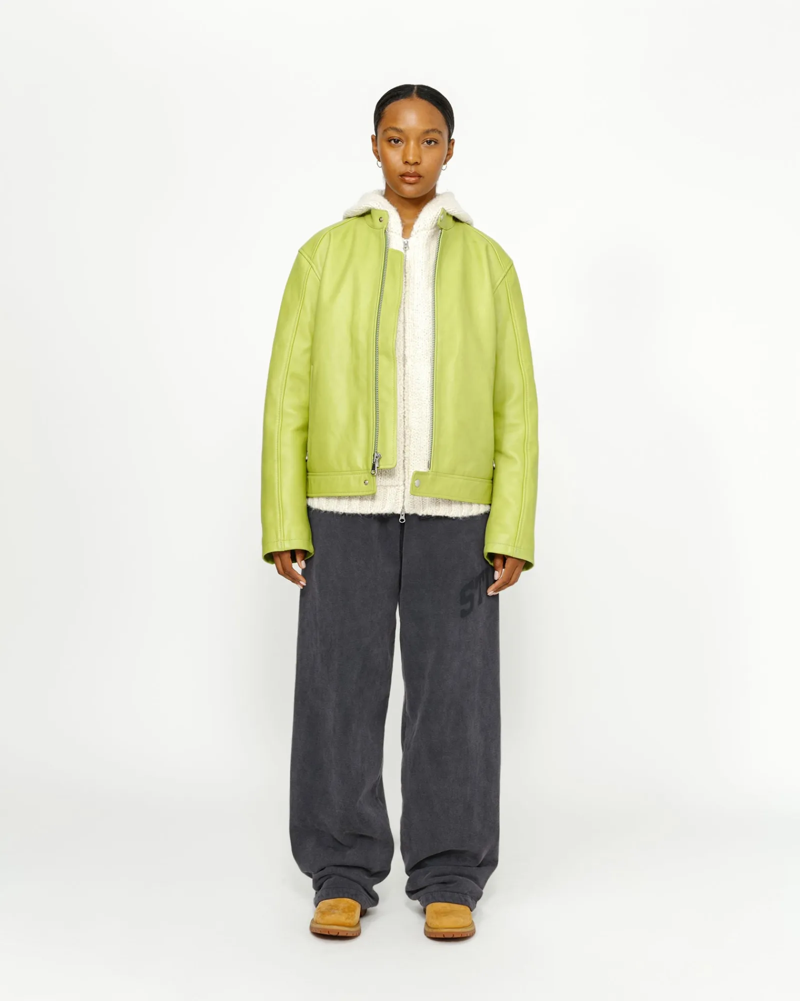 Pants>Stüssy FLEECE PANT FADED GRAPHIC Washed Black