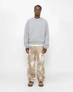 Crews>Stüssy FLEECE RAGLAN CREW Grey Heather