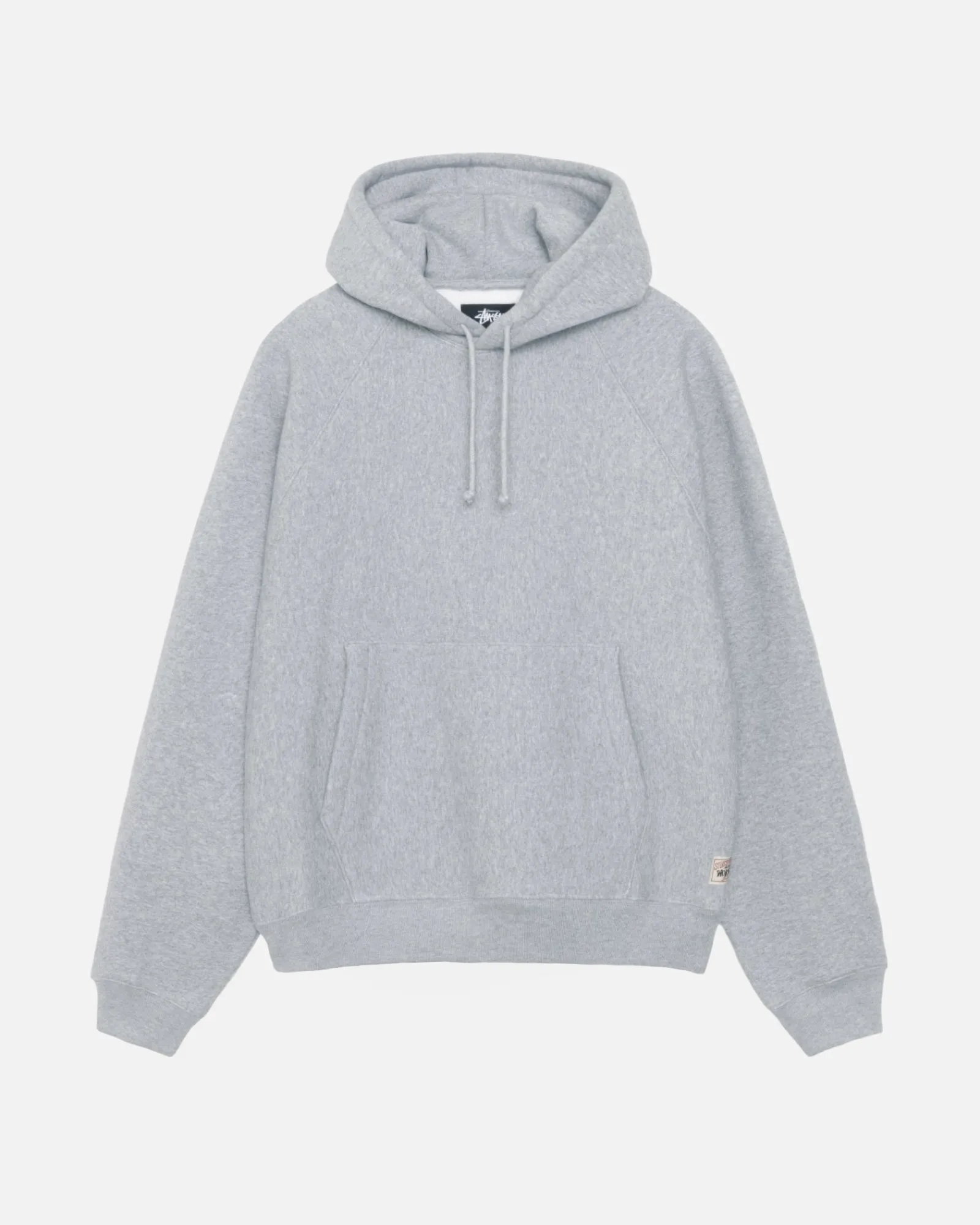 Hoodies>Stüssy FLEECE RAGLAN HOODIE Grey Heather