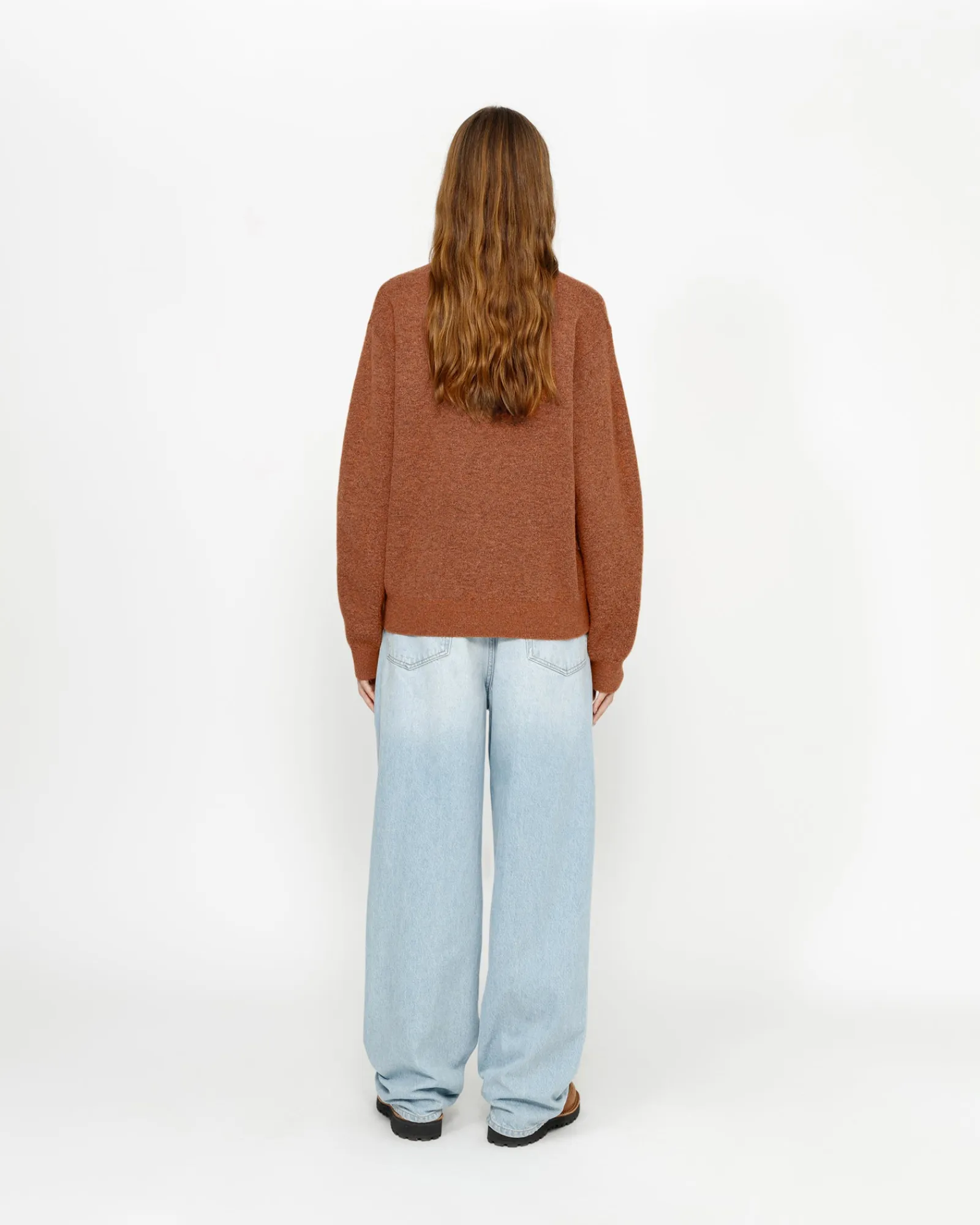 Knits>Stüssy HALF ZIP MOCK NECK SWEATER Clay