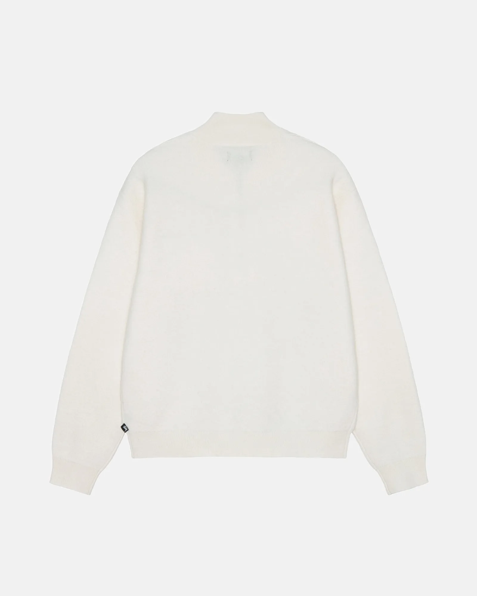 Knits>Stüssy HALF ZIP MOCK NECK SWEATER Ivory