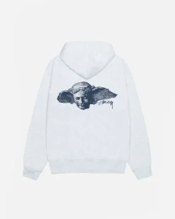 Hoodies>Stüssy HYPNOS ZIP HOODIE Ash Heather