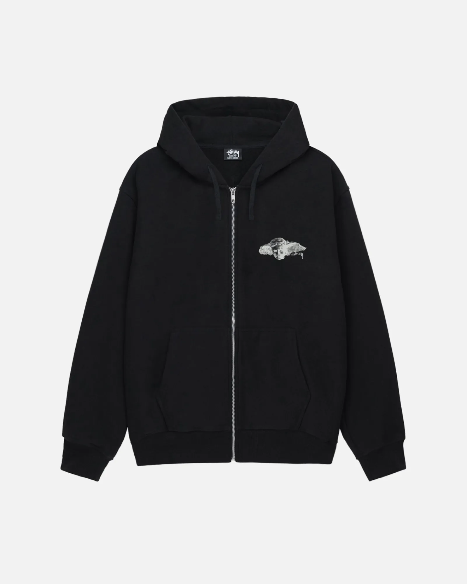Hoodies>Stüssy HYPNOS ZIP HOODIE Black