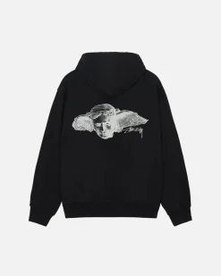 Hoodies>Stüssy HYPNOS ZIP HOODIE Black