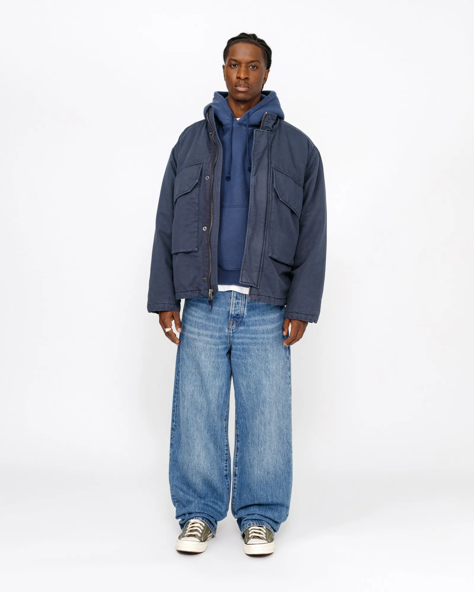 Outerwear>Stüssy INSULATED FIELD JACKET Navy