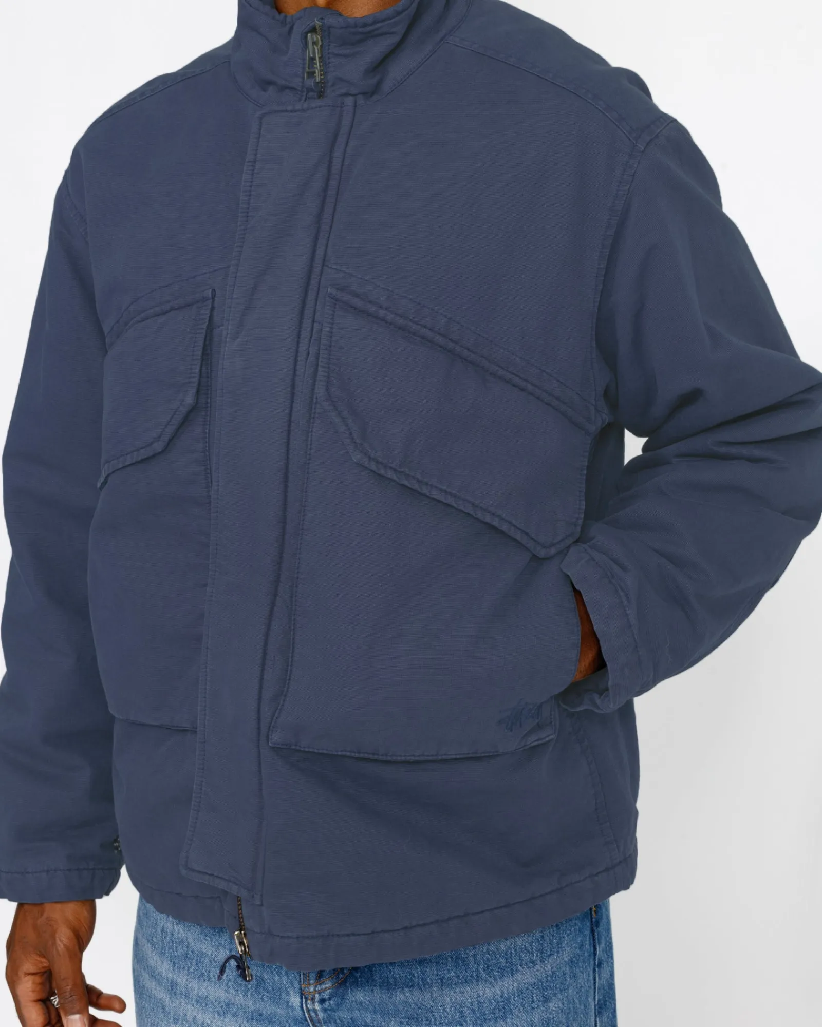 Outerwear>Stüssy INSULATED FIELD JACKET Navy