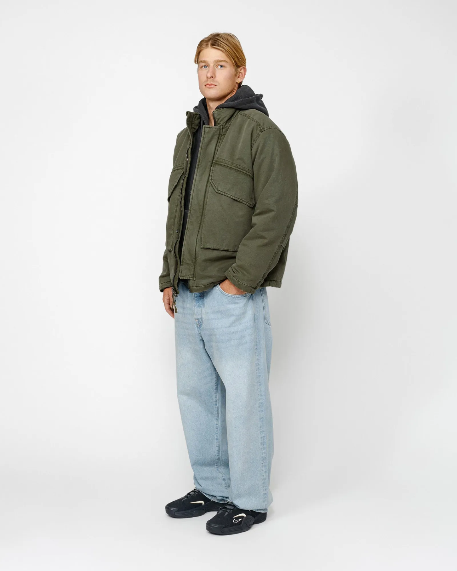 Outerwear>Stüssy INSULATED FIELD JACKET Olive