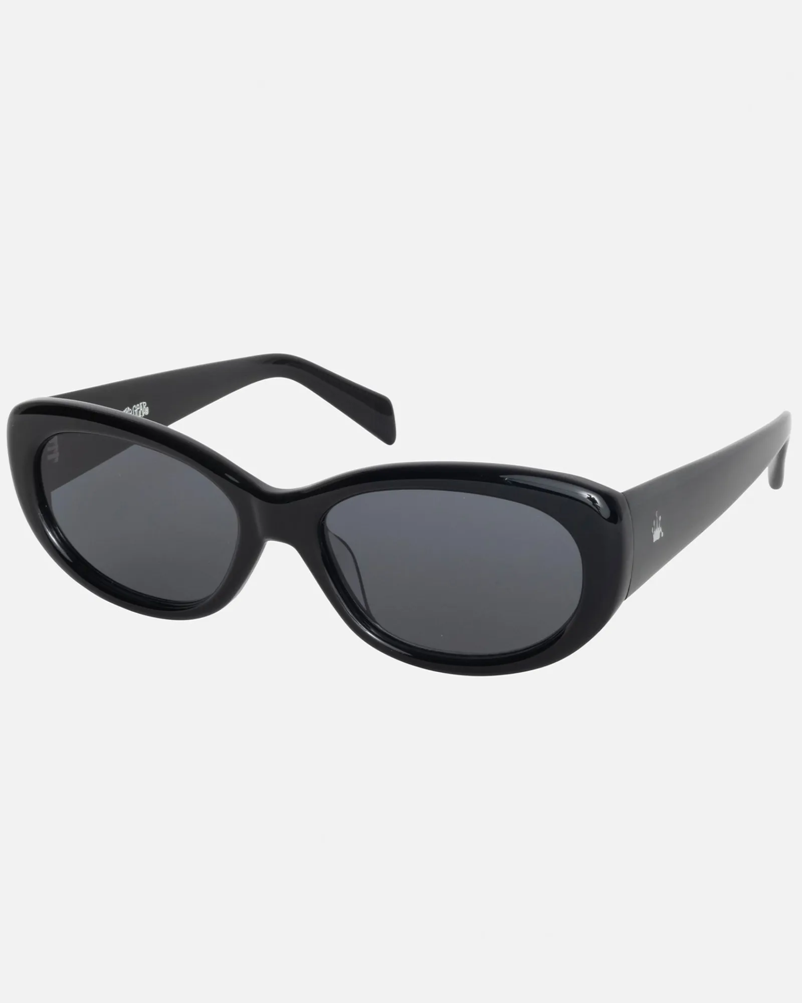 Accessories|Eyegear>Stüssy JUNE SUNGLASSES Black / Black Lens