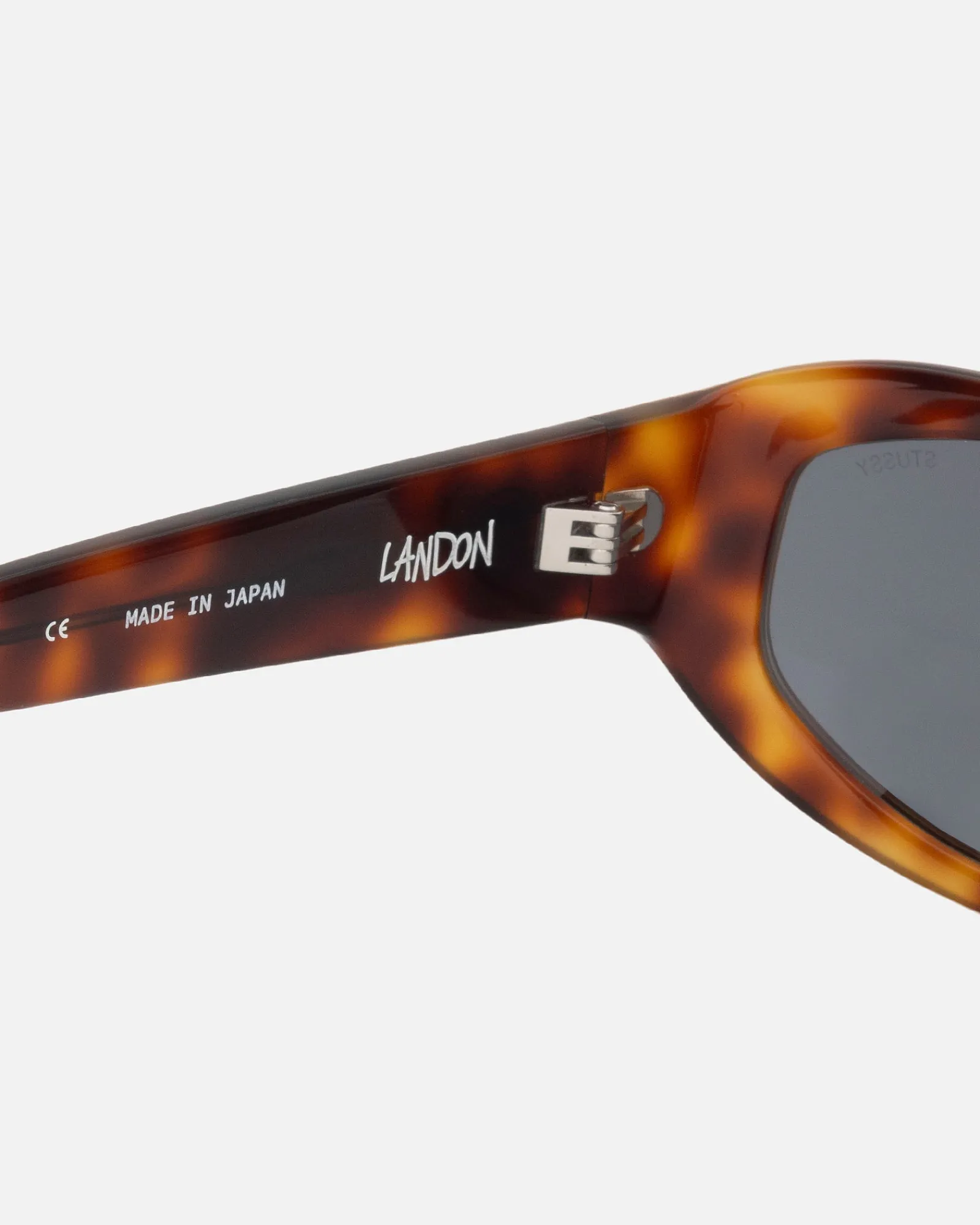 Accessories|Eyegear>Stüssy LANDON SUNGLASSES Tortoise / Black Lens