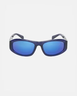 Accessories|Eyegear>Stüssy LANDON SUNGLASSES Ultraviolet / Midnight Flare Lens