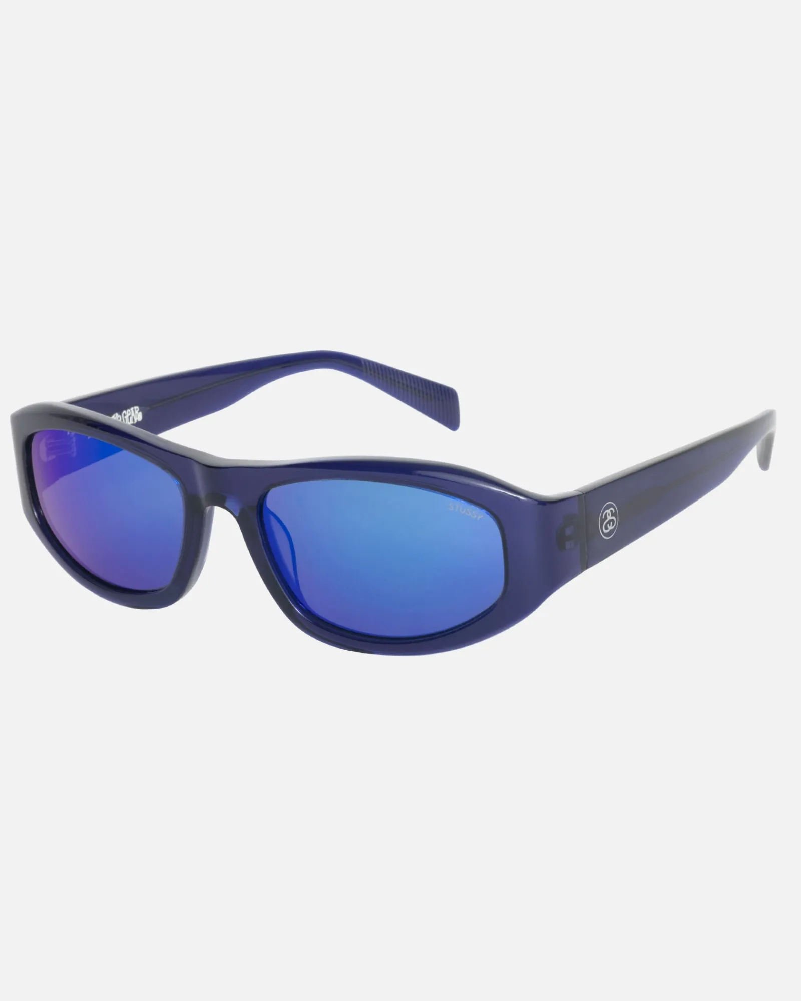 Accessories|Eyegear>Stüssy LANDON SUNGLASSES Ultraviolet / Midnight Flare Lens