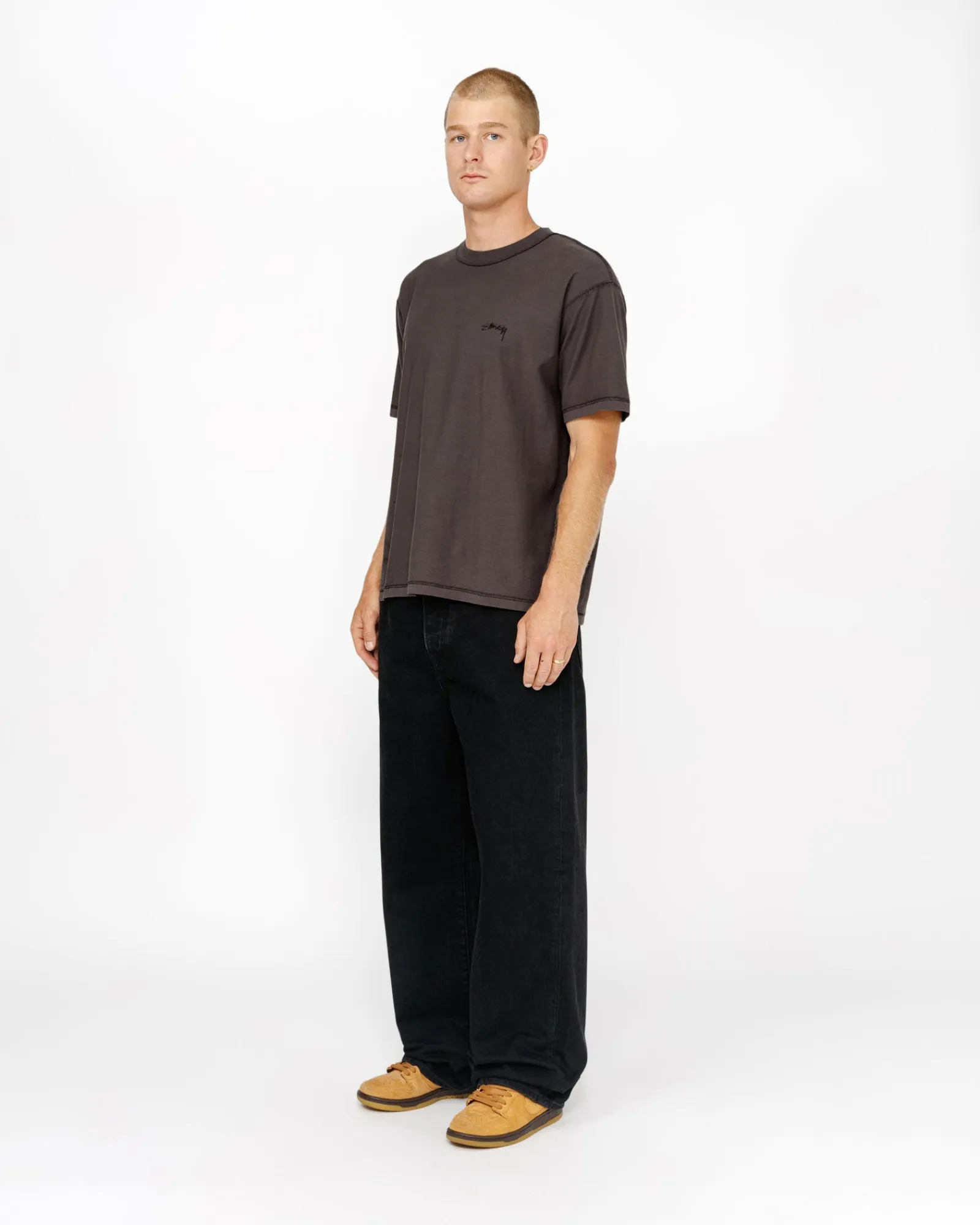 Tees>Stüssy LAZY TEE Faded Black