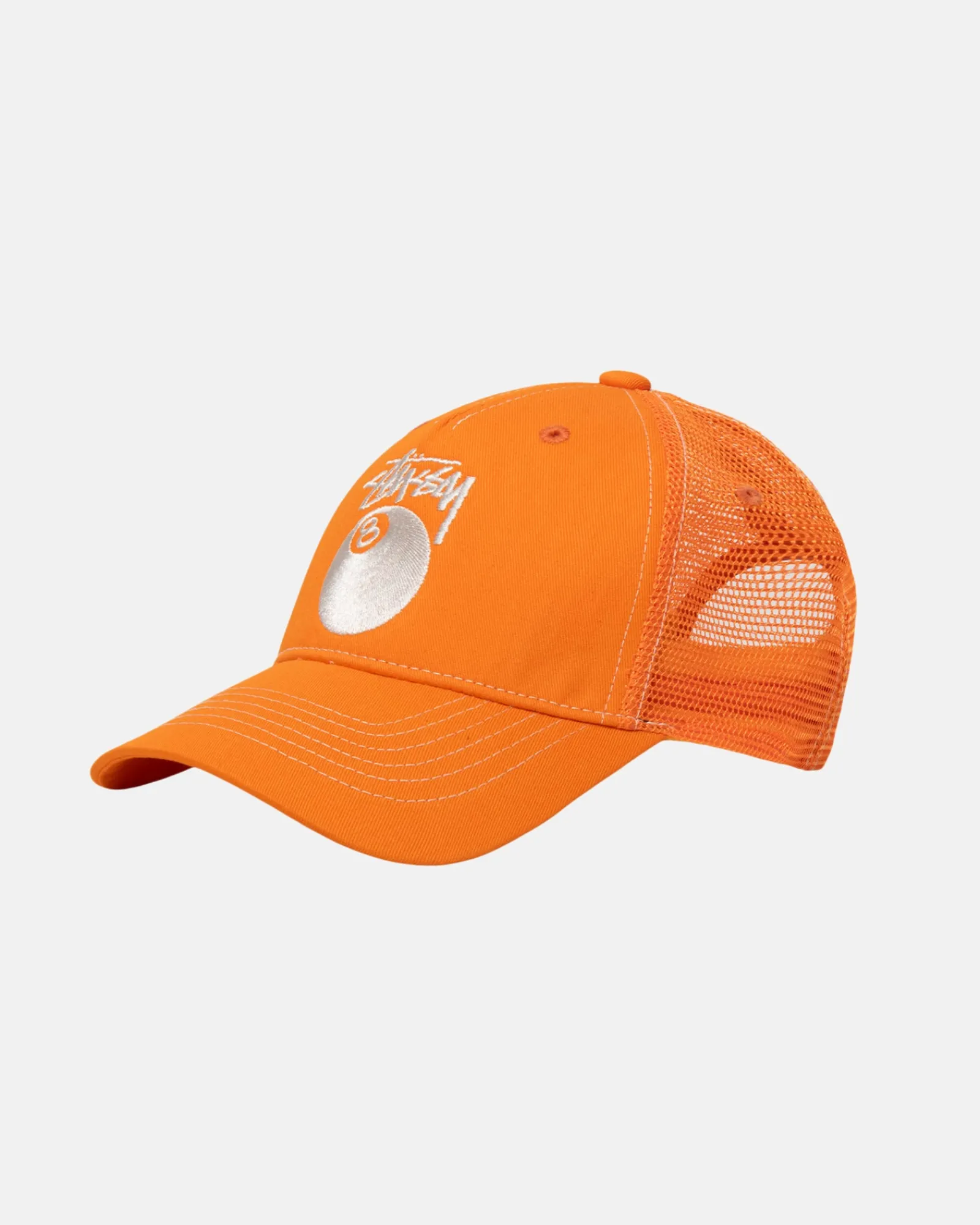Headwear>Stüssy LOW PRO TRUCKER 8 BALL SNAPBACK Orange