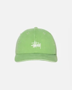 Headwear>Stüssy LOW PROFILE BASIC WASHED STRAPBACK Brocolli