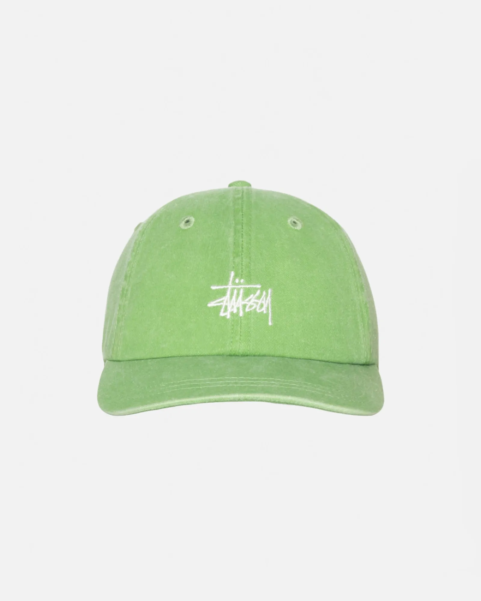 Headwear>Stüssy LOW PROFILE BASIC WASHED STRAPBACK Brocolli