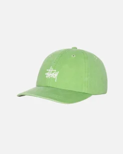 Headwear>Stüssy LOW PROFILE BASIC WASHED STRAPBACK Brocolli