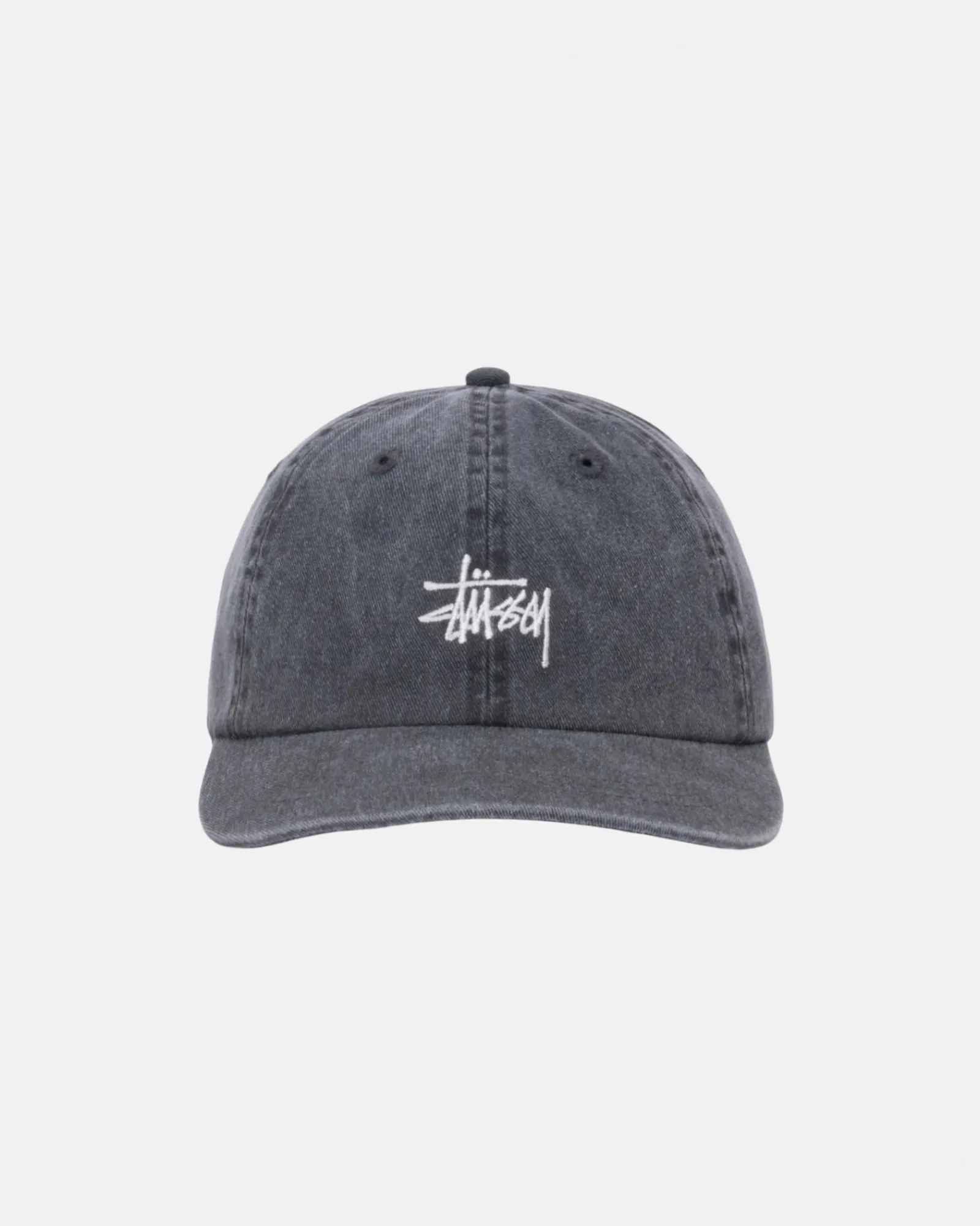 Headwear>Stüssy LOW PROFILE BASIC WASHED STRAPBACK Charcoal