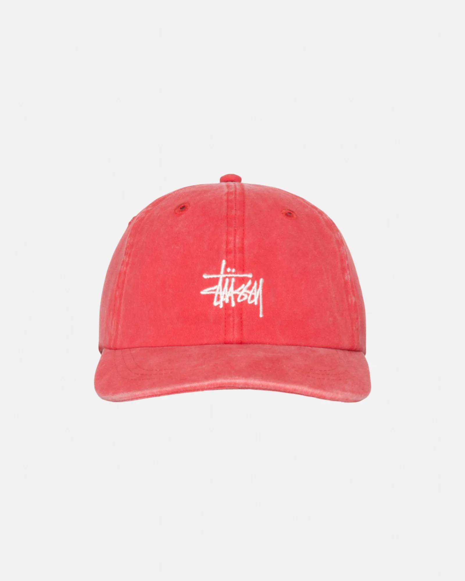 Headwear>Stüssy LOW PROFILE BASIC WASHED STRAPBACK Raspberry