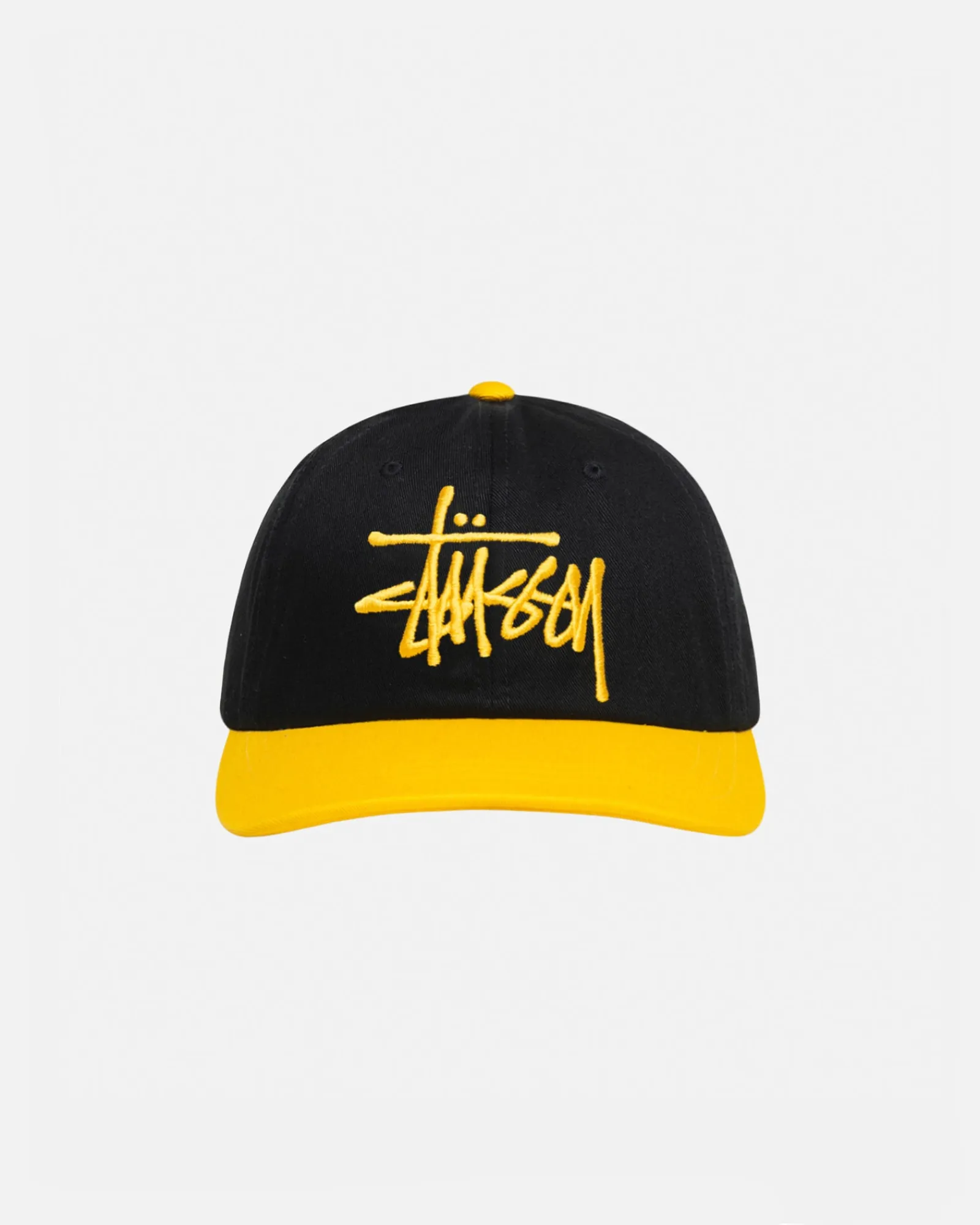 Headwear>Stüssy LOW PROFILE BIG BASIC SNAPBACK Black/Gold