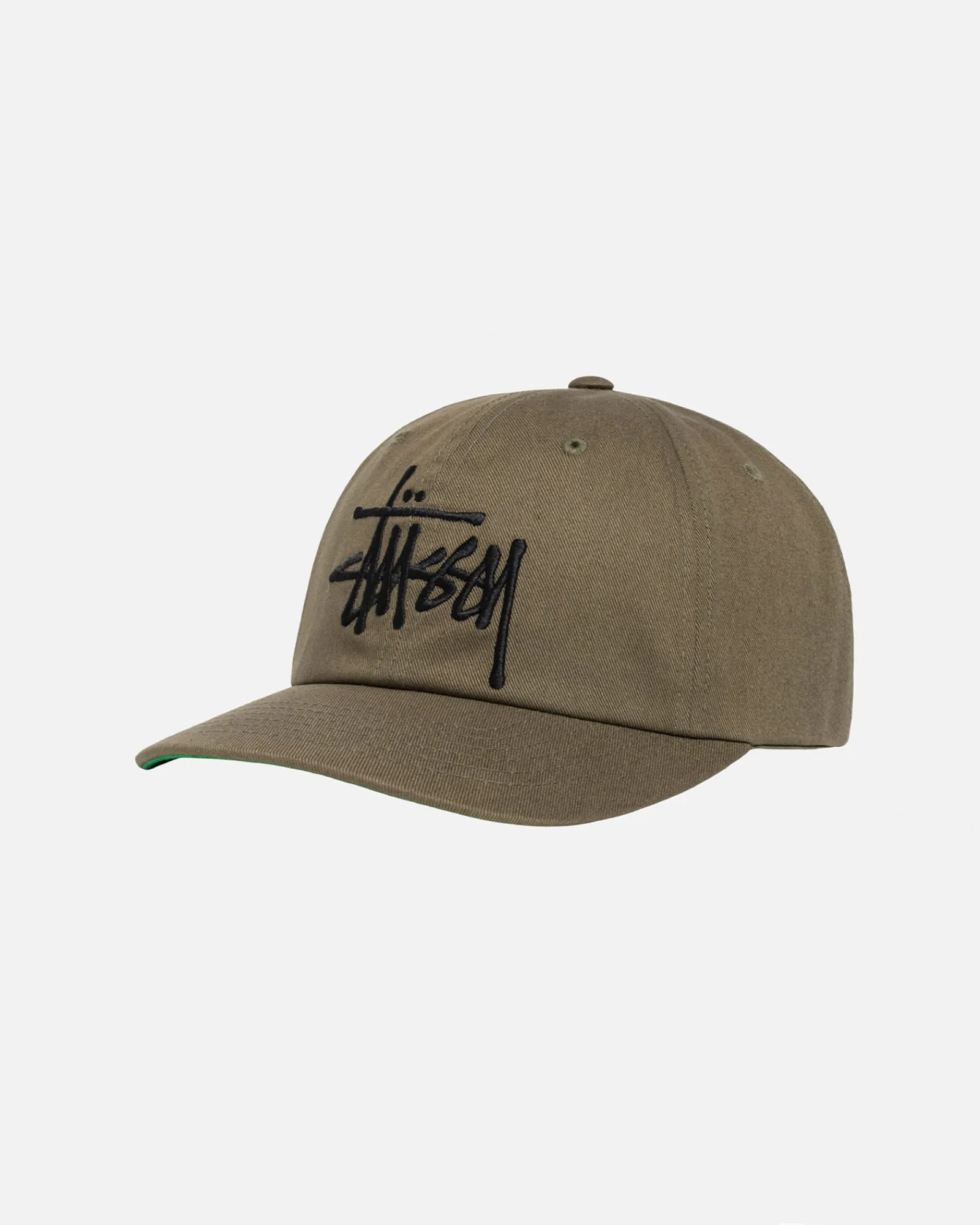 Headwear>Stüssy LOW PROFILE BIG BASIC SNAPBACK Light Olive
