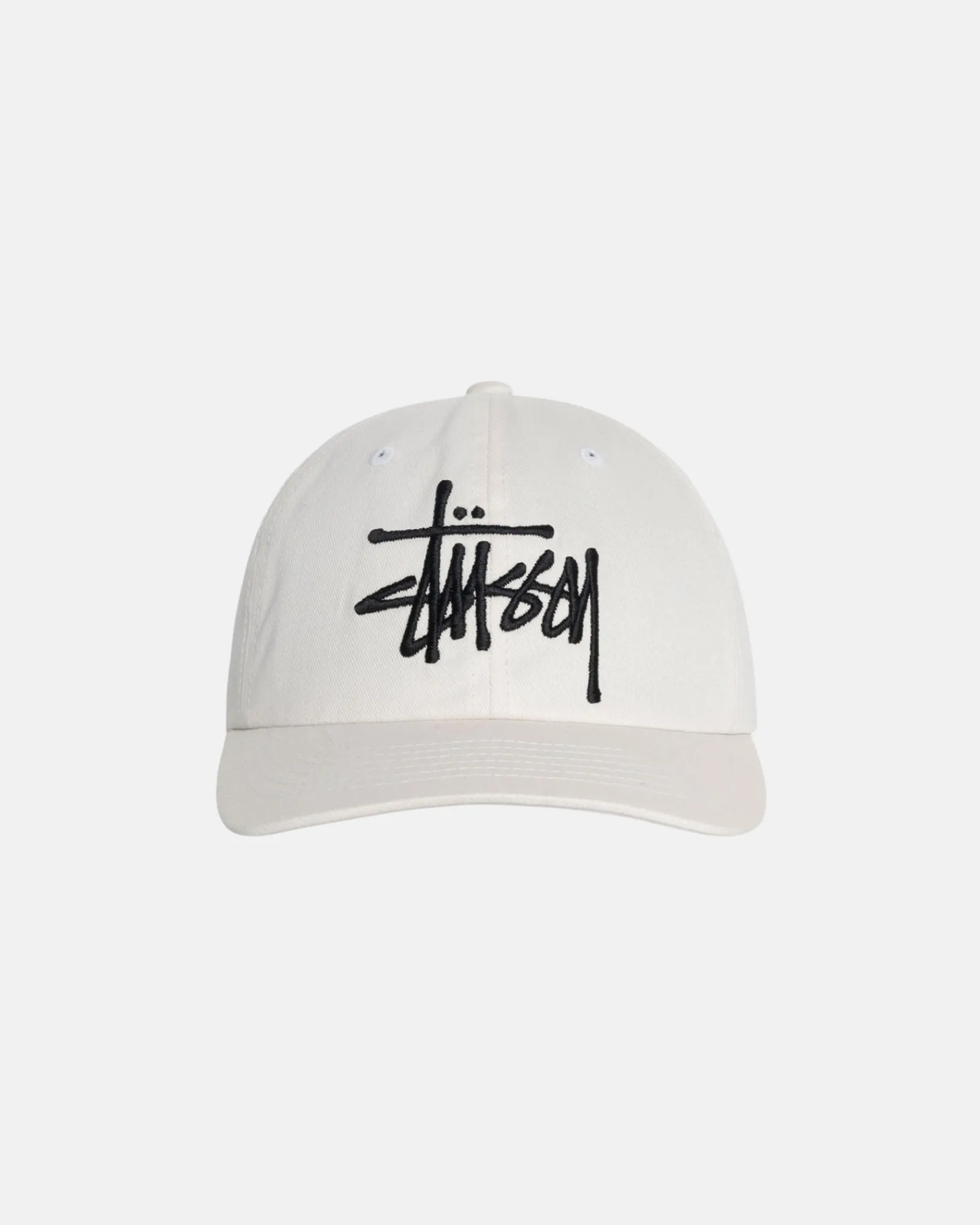 Headwear>Stüssy LOW PROFILE BIG BASIC SNAPBACK Snow