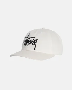 Headwear>Stüssy LOW PROFILE BIG BASIC SNAPBACK Snow