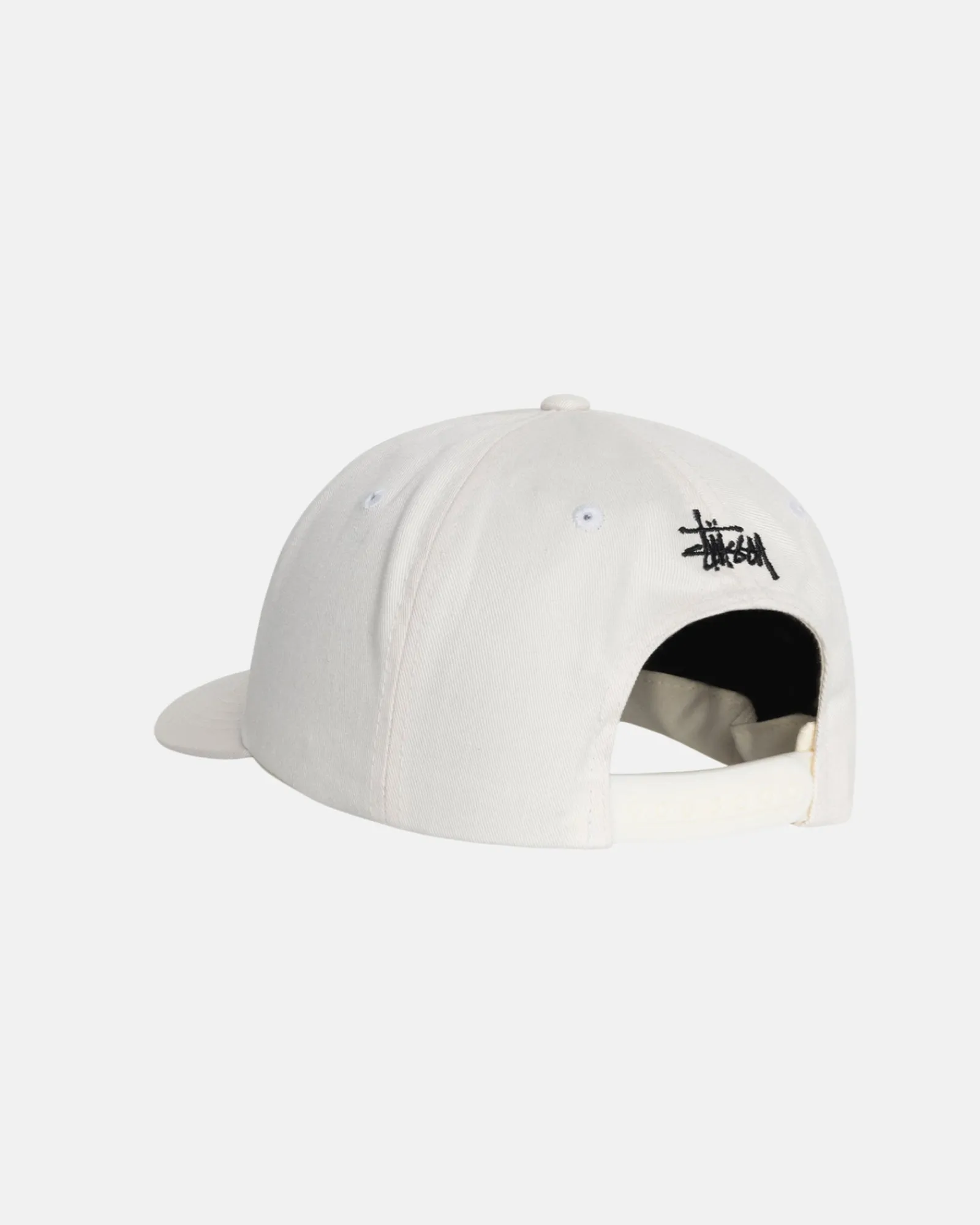 Headwear>Stüssy LOW PROFILE BIG BASIC SNAPBACK Snow