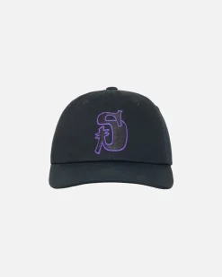Headwear>Stüssy LOW PROFILE VINTAGE S SNAPBACK Black/Concord