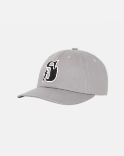 Headwear>Stüssy LOW PROFILE VINTAGE S SNAPBACK Grey