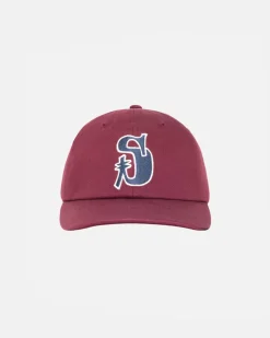 Headwear>Stüssy LOW PROFILE VINTAGE S SNAPBACK Maroon
