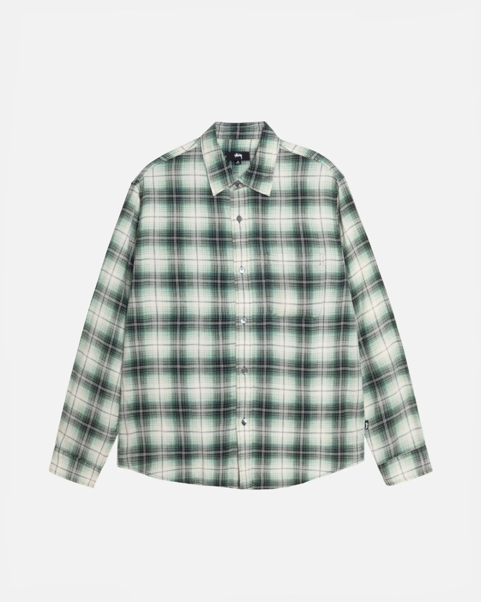 Shirts>Stüssy MATTHEW SHIRT LG PRINTED PLAID Green