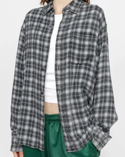 Shirts>Stüssy MATTHEW SHIRT PRINTED PLAID Blue