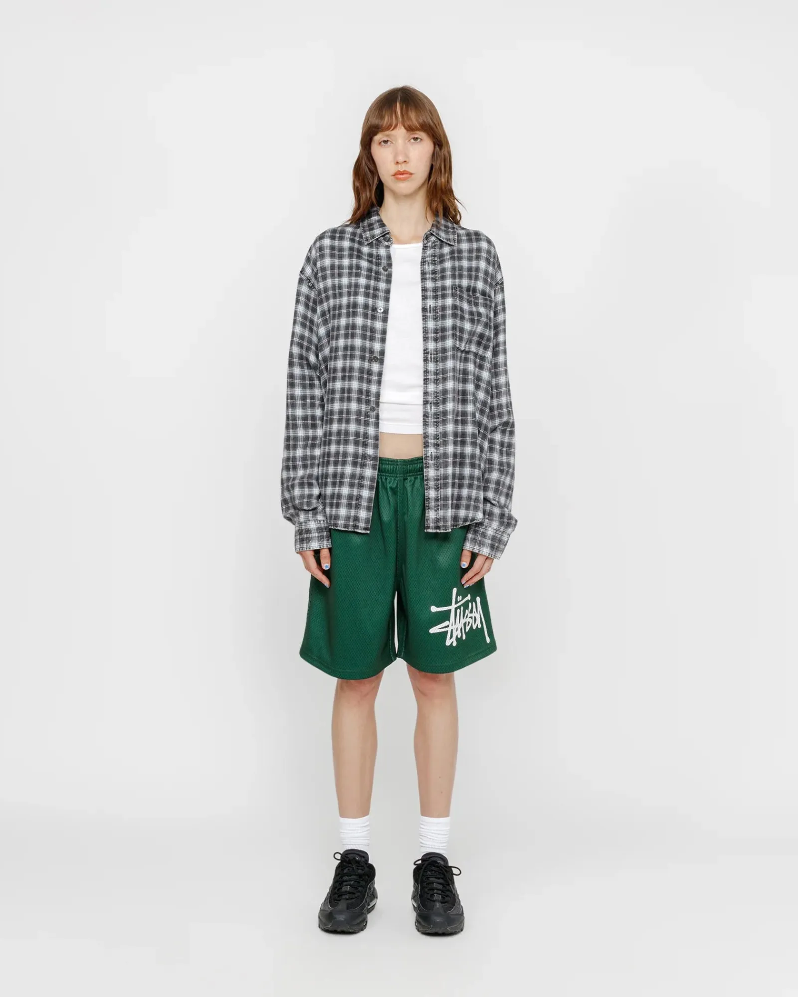 Shirts>Stüssy MATTHEW SHIRT PRINTED PLAID Blue